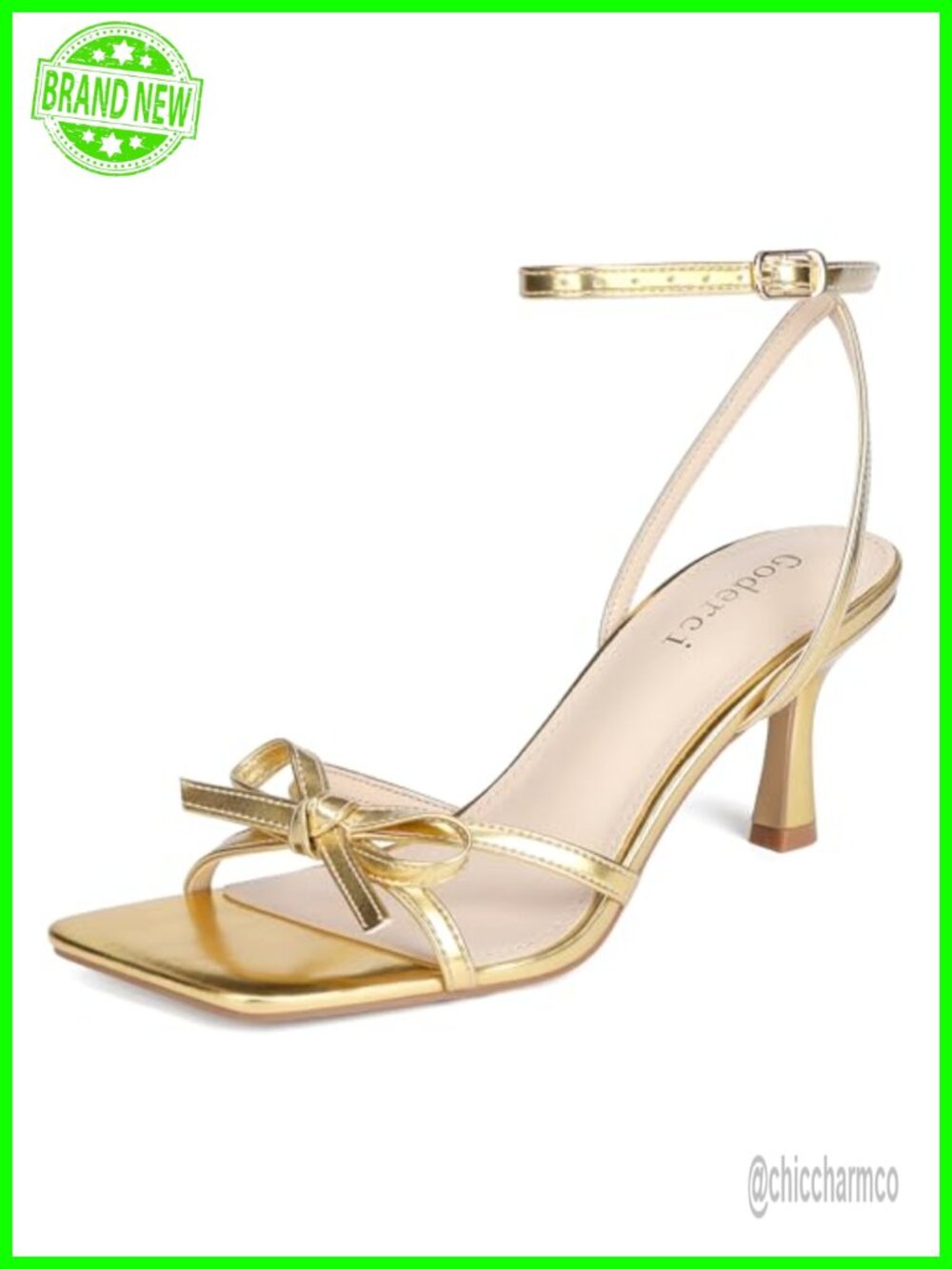 Kitten Heels with Bow Strappy Heels for Women